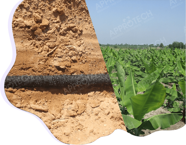 Approtech,Porous Pipe,Sub Surface Irrigation,drip irrigation,types of subsurface irrigation,subsurface irrigation system,textile irrigation,Advantages,cost,price,Manufacturer,Supplier,dealer,in,vadodara,gujarat,india